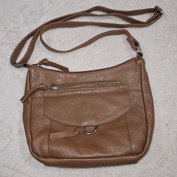 Great American Leather Works Handbags - Great American Leather Works Brown Leather Crossbody Bag